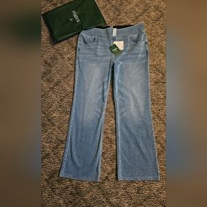 Halara Flex™ High Waisted Pockets Washed Casual Bootcut Jeans Gray Blue Denim 